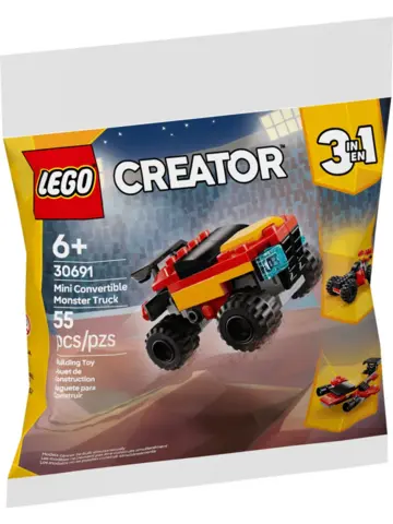 Конструктор Creator 30691 Кабриолет Monster Truck 3в1