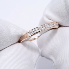 018436 - Кольцо-дорожка из золота 585 пробы с фианитами