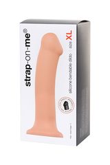 Телесный фаллос на присоске Silicone Bendable Dildo XL - 20 см. - 