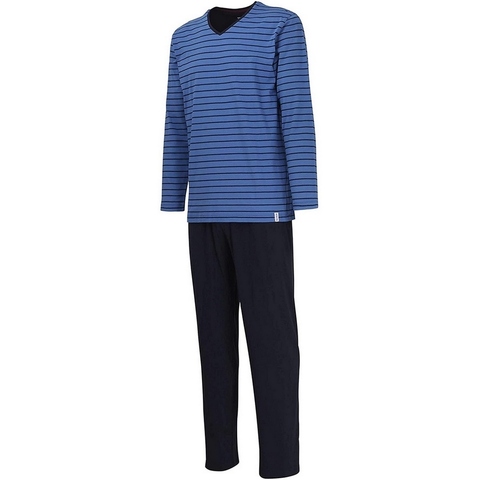 Мужская пижама со штанами синяя в полоску Tom Tailor 071101/5607 622
