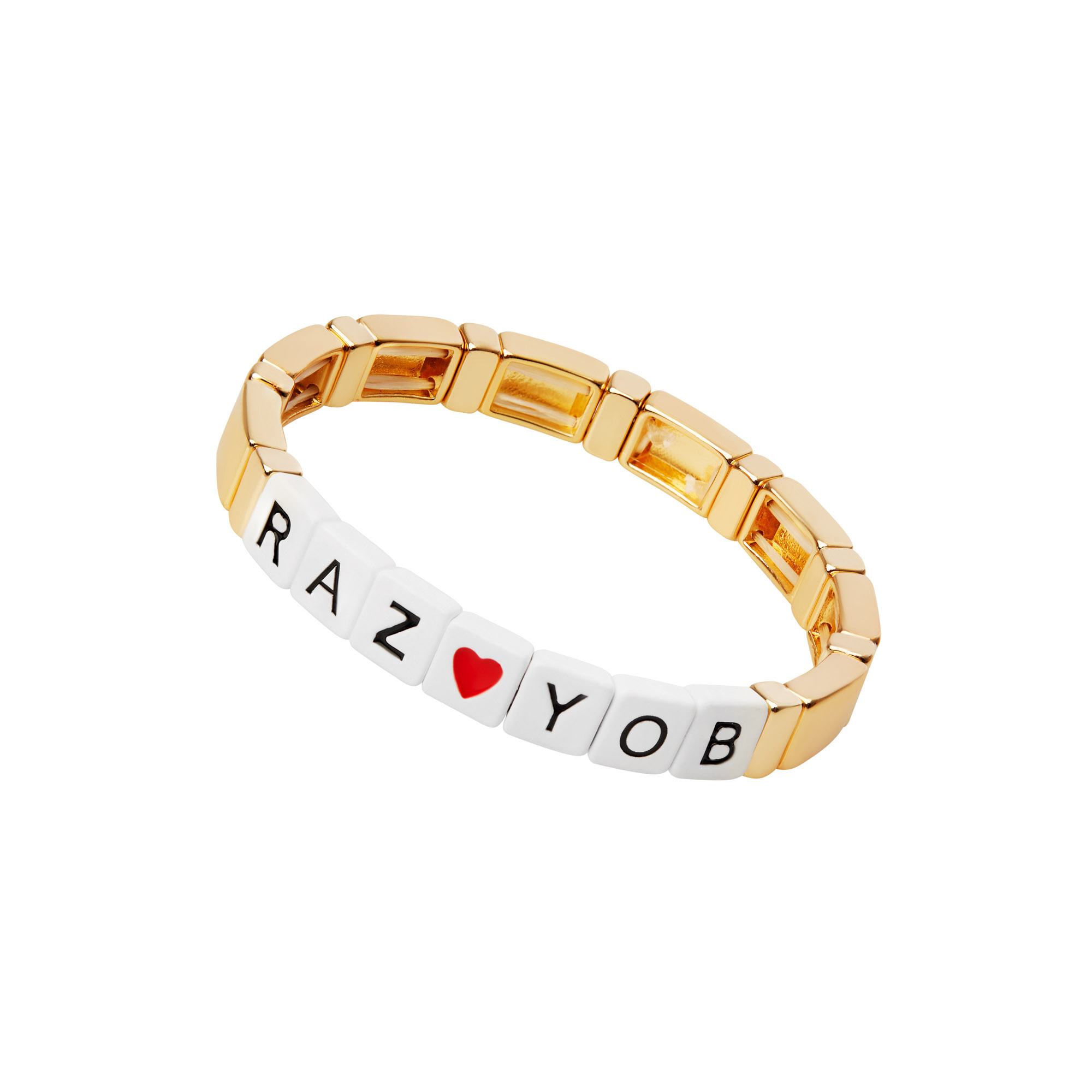 Браслет Personalisation Gold Bracelet – RAZ♥YOB