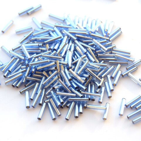 Стеклярус Тохо 9 мм 0033 светло-синий