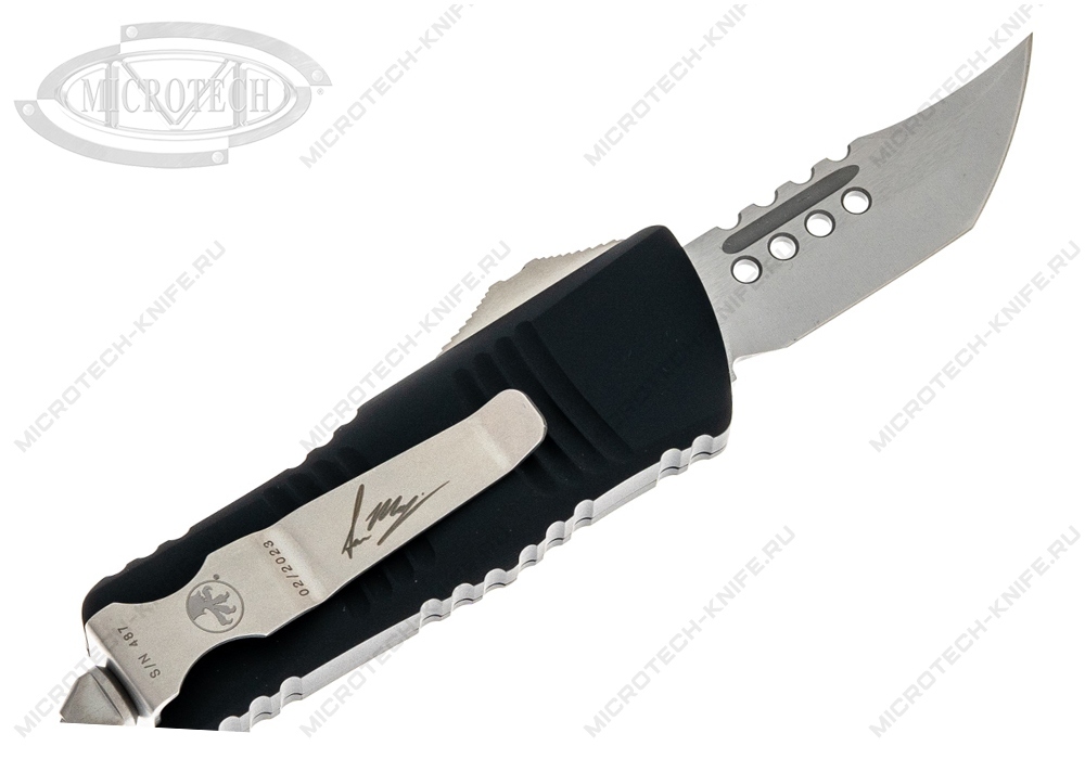 Нож Microtech Mini Troodon 819-10S Hellhound - фотография 