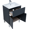 Aquanet 277547 Тумба Алвита new 60 напольная 1 ящ., 2 дв. цв.антрацит (277547)