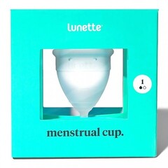 Менструальная чаша Lunette размер 1, прозрачная