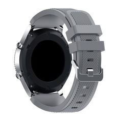 Силиконовый ремешок для Samsung Gear S3/Galaxy Watch 46 Fohuas Silicon Band 22мм (серый)