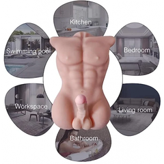 Спортивное мужское тело с фаллоимитатором (8,5 кг.)