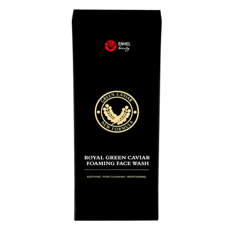 Пенка для умывания с нанощёточкой c зелёной икрой Royal Green Caviar Foaming Face Wash, 150ml