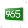 Номер на дверь 965, табличка на дверь для офиса, квартиры, кабинета, аудитории, склада, зеленая 120х70 мм, Айдентика Технолоджи