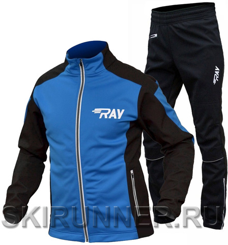 Утеплённый лыжный костюм RAY RACE WS Blue-black 2020 мужской