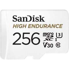 Карта памяти microSD 256GB SanDisk microSDXC Class 10 UHS-I U3 V30 High Endurance Video Monitoring Card