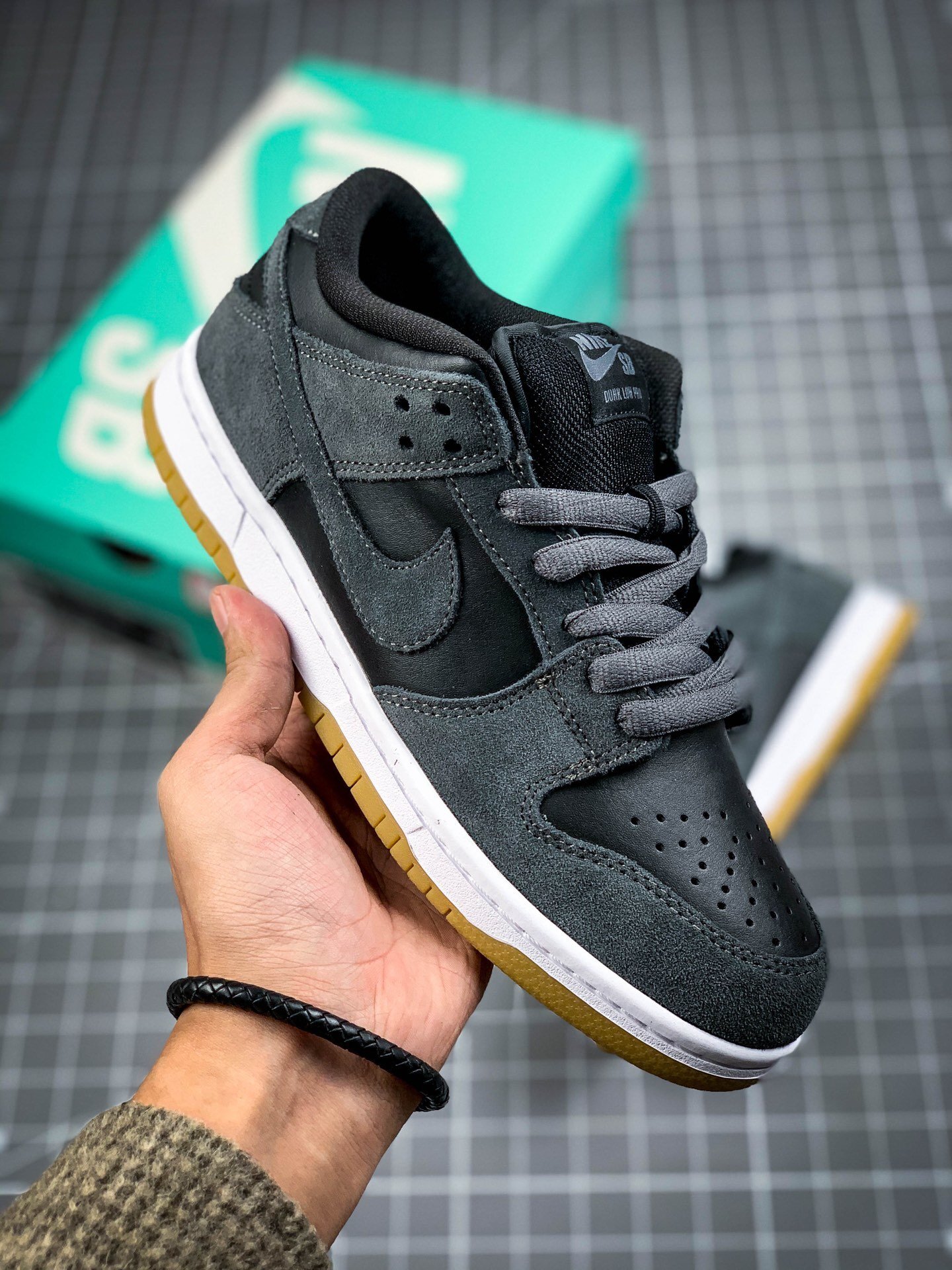 Nike SB Dunk Low Dark Grey Black Gum