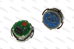 Кнопка (кнопочный модуль) RT42 RUS "23 Этаж", круглая, красная подсветка, Брайль.