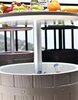 Стол пластиковый мини-бар Tagliamento Nova Cool Bar, белый, тортора