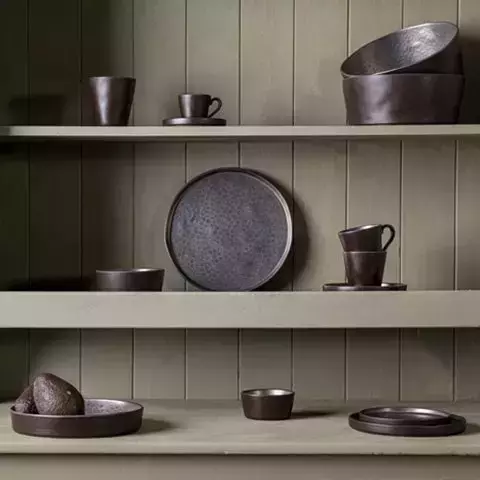 Тарелка 27.2см Costa Nova Lagoa черная