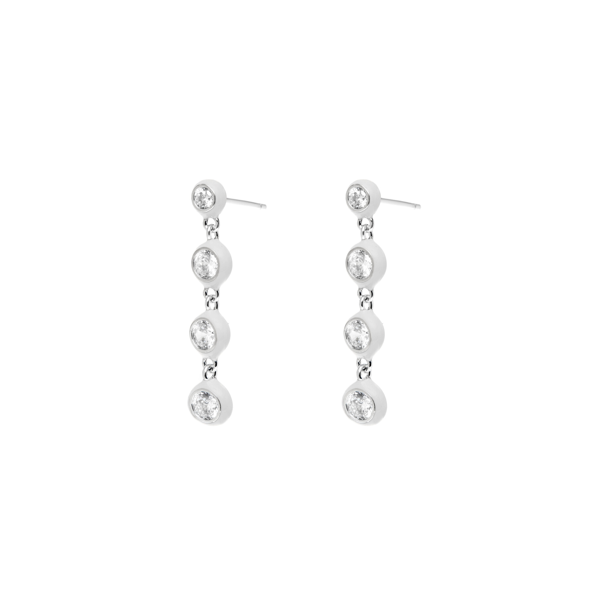 VIVA LA VIKA Серьги Crystal White Strings Earrings