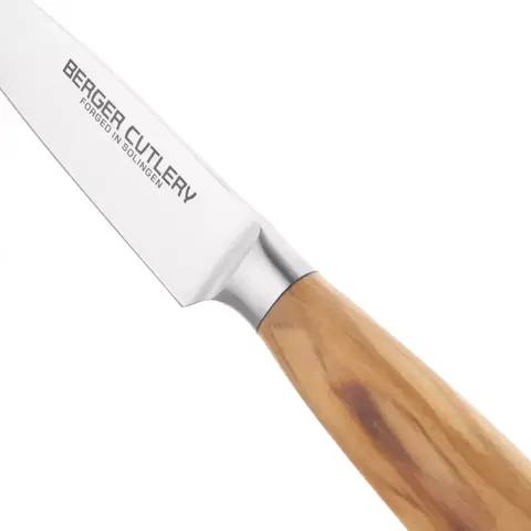 Нож для чистки и нарезки 9см Berger Cutlery Ergo Line Olive