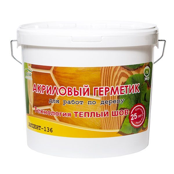 Акриловый герметик для домостроения Акцент-136 купить в Москве по цене ...