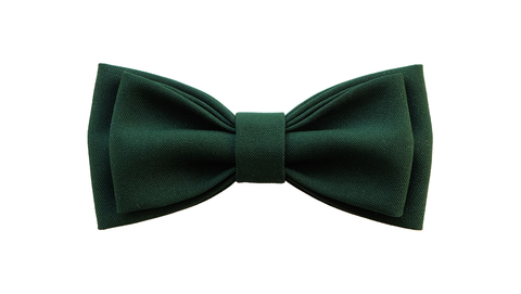 Однотонный галстук - бабочка (темно-зеленый)