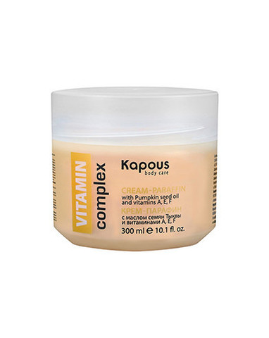 Крем-парафин «VITAMIN complex» с маслом семян Тыквы и витаминами A, E, F Kapous 300 мл
