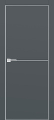 Дверь PX-19 AL кромка с 4-х ст. / Цвет Графит / Двери PROFILO PORTE