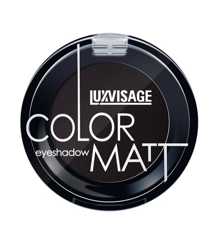 Тени для век LUXVISAGE COLOR MATT, тон 15 DEEP BLACK 1,5г