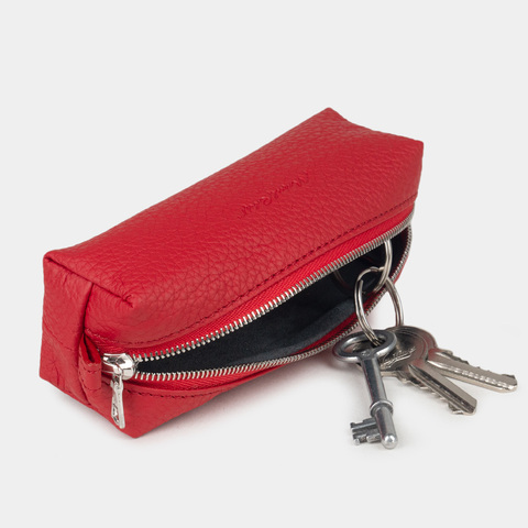 Ключница Coffre из кожи теленка, красного цвета
