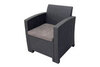 Кресло (2шт.) с подушками b:rattan Arizona, антрацит