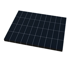 Варианты бетонных оснований с плиткой, верх с торцем под Ритуальный комплекс 3,0м х 2,4м