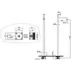 Boheme 107-MW Смеситель для умывальника напольный Uno Matt White