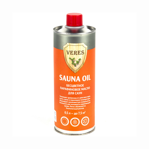 Парафиновое масло для саун VERES Oil Sauna (Верес) 0,5л бесцветный