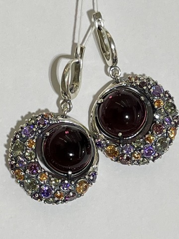 Марс (серьги из серебра)