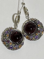 Марс (серьги из серебра)