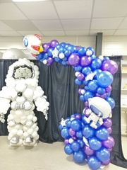 Оформление шарами "Полет в космос"