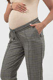 Брюки для беременных 14764 серая клетка