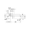 Duravit C11070004046 Смеситель для раковины, Duravit, C.1, цвет-Black Matt