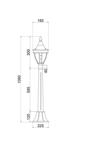 Ландшафтный светильник Outdoor Rivoli O026FL-01B