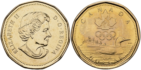 1 доллар "Олимпийская утка. Афины - 2004 год" 2004 год UNC