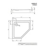 Душевой поддон 100х100 см Radaway Doros PT Compact SDRPT1010-05