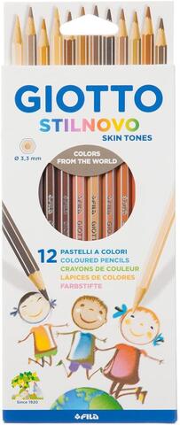 Карандаши цветные Giotto Stilnovo Skin tones 12 цветов