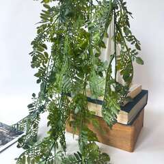 Ампельное растение, искусственная зелень свисающая, цвет темно-зеленый, 80 см, 1 букет.