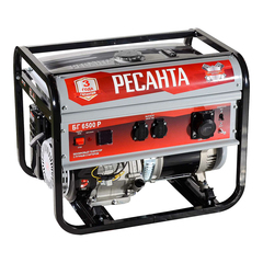 Электрогенератор бензиновый однофазный Ресанта БГ 6500 Р