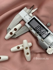 Пуговицы клеванты белые (молочные)