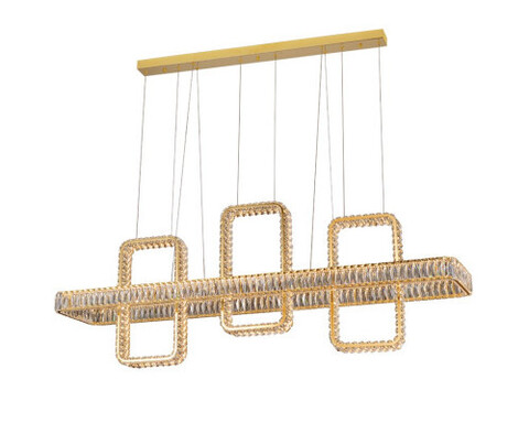 Подвесная светодиодная люстра Newport CRYSTAL 8233+1N/S gold , М0071019