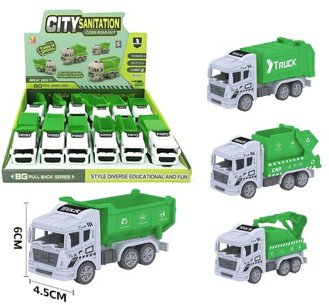 Машина СпецТехника 4 вида, 12см, в уп 12шт. цена за шт.