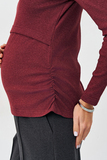 Водолазка для беременных и кормящих 16343 бордо