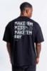 Футболка Boxraw Oversized Make 'Em Miss Черный