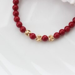 Бусина разделитель (спейсер), 6 мм, позолота, 5 штук, Р092