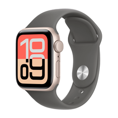 Умные часы Apple Watch SE 3 (2025) GPS, 40mm, Starlight Aluminium Case with Stone Gray Sport Band, M/L