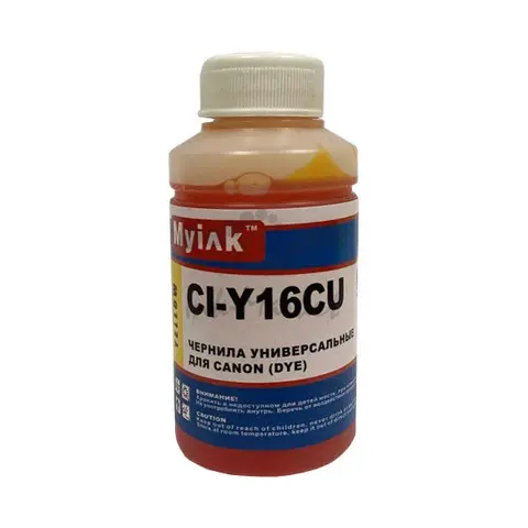 Чернила универсальные для CANON (70мл, Yellow, Dye) CI-Y16CU  MyInk